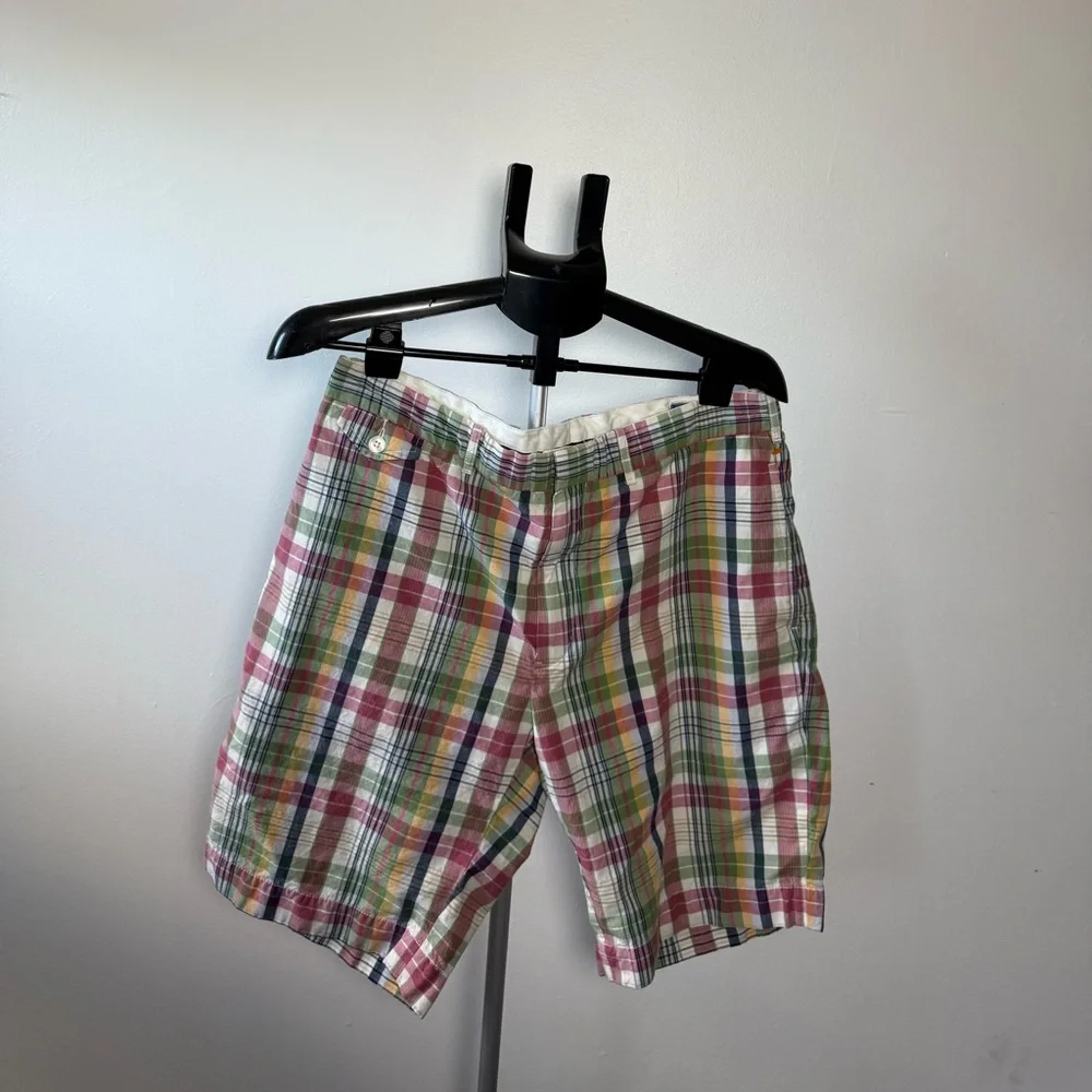 Ralph Lauren Men's Plaid‎ Shorts - Pink, Green, Blue
